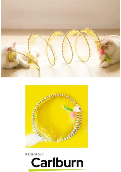 Özel Üretim Tel Destekli Yer Kaplamaz Taşınabilir Kolay Katlanabilir Oyun Kedi File Tüneli fiyatları