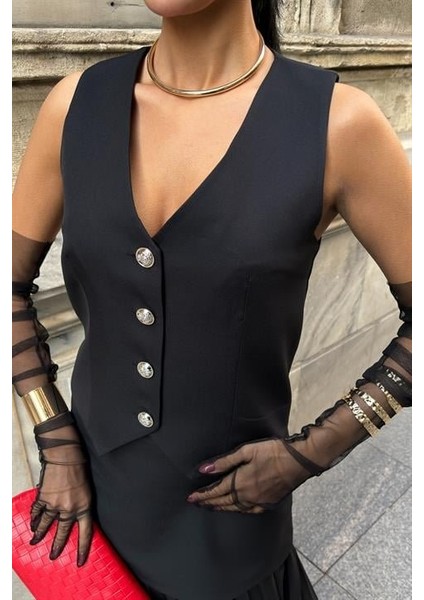 Yelek ve Pilise Etekli Premium Takım 10096 indirimleri