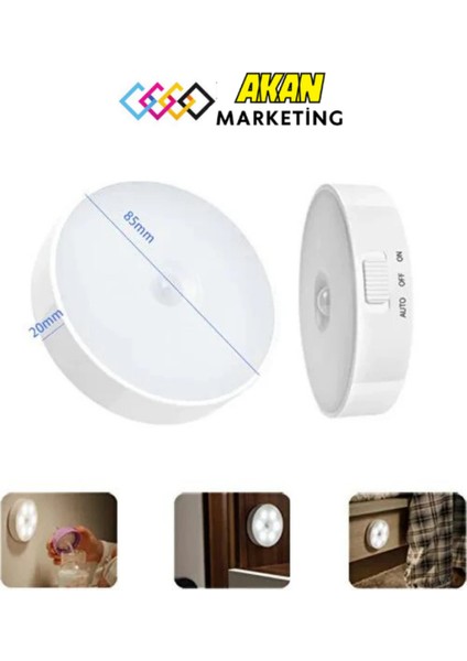 Hareket Sensörlü USB Şarj Edilebilir LED Işık Lamba Dolap Içi Ev Lamba 4ADET-BEYAZRENKSENSÖRLÜ 65 fiyatları