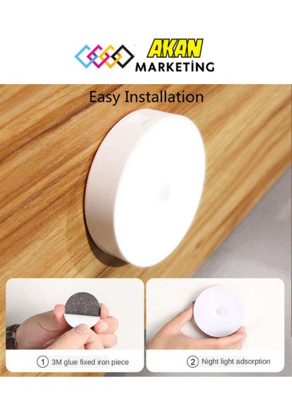 Hareket Sensörlü USB Şarj Edilebilir LED Işık Lamba Dolap Içi Ev Lamba 4ADET-BEYAZRENKSENSÖRLÜ 65