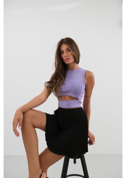 Pencere Detay Triko Bluz modelleri