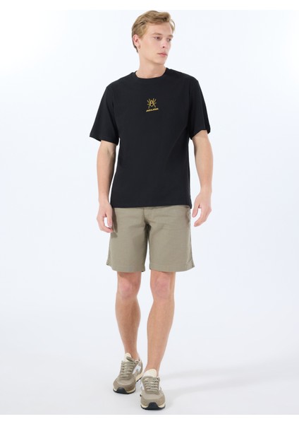 Bisiklet Yaka Siyah Erkek T-Shirt 12288517_JORANIMAL Tee Ss Crew Neck fiyatları