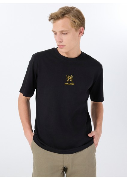 Bisiklet Yaka Siyah Erkek T-Shirt 12288517_JORANIMAL Tee Ss Crew Neck modelleri