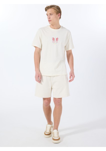 Bisiklet Yaka Beyaz Erkek T-Shirt 12288568_JORDRAGON Tee Ss Crew Neck fiyatları