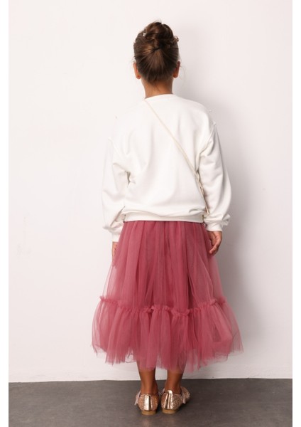 Gülkurusu Kız Çocuk Uzun Tül Etek - Mindy modelleri