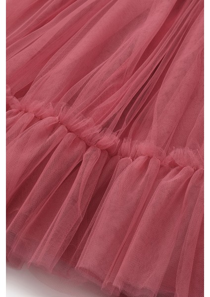 Gülkurusu Kız Çocuk Uzun Tül Etek - Mindy