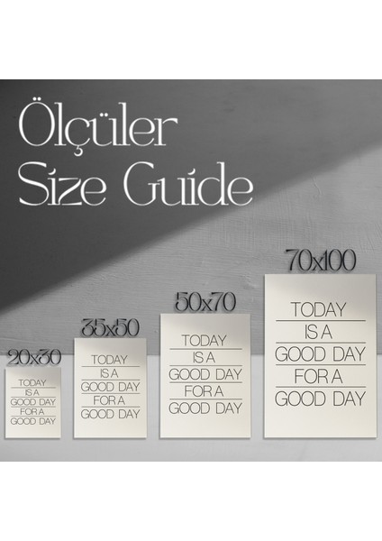 Minimalist Tipografik Sanat Tablosu modelleri