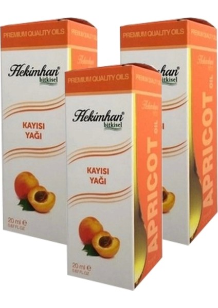Kayısı Yağı 20 ml 3 Adet