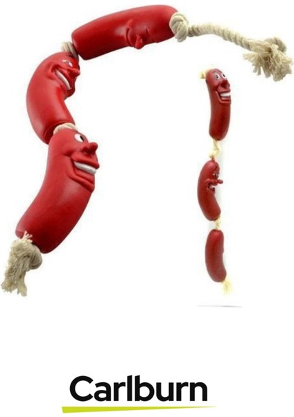 Özel Üretim Dayanıklı Eğitim Çene Kası Kuvvetlendirici Köpek Evcil Hayvan Oyuncak 4'lü 40CM Sosis fiyatları