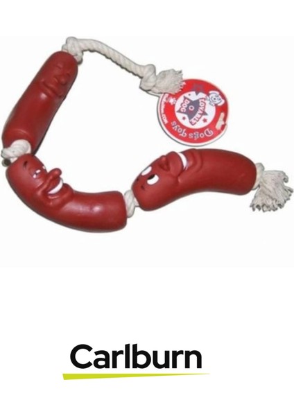 Özel Üretim Dayanıklı Eğitim Çene Kası Kuvvetlendirici Köpek Evcil Hayvan Oyuncak 4'lü 40CM Sosis modelleri