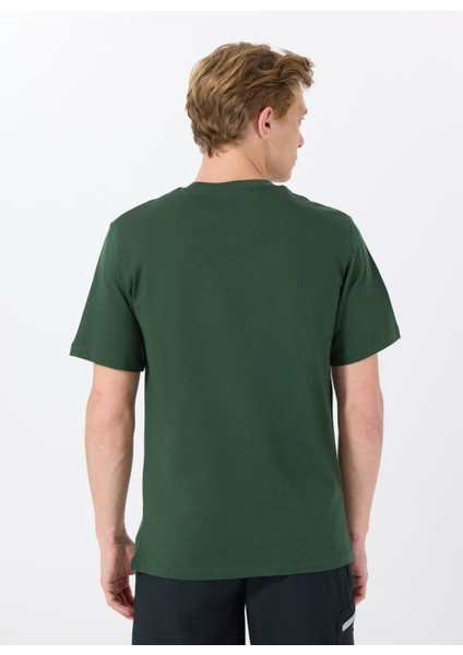 Bisiklet Yaka Koyu Yeşil Erkek T-Shirt 12288523_JPRBLUPACER Tee Ss Crew Ne indirimleri