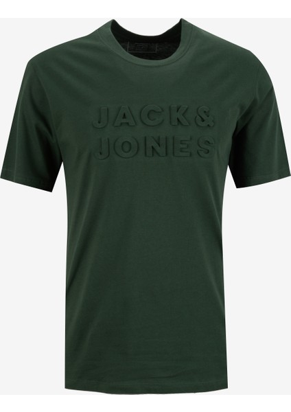 Bisiklet Yaka Koyu Yeşil Erkek T-Shirt 12288523_JPRBLUPACER Tee Ss Crew Ne