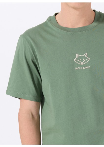 Bisiklet Yaka Koyu Yeşil Erkek T-Shirt 12288517_JORANIMAL Tee Ss Crew Neck modelleri