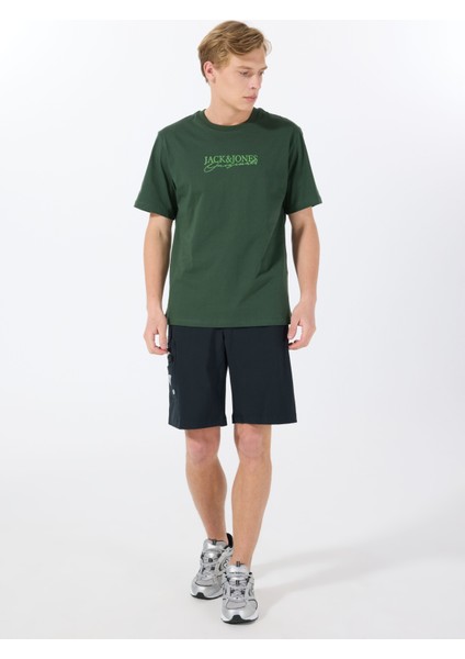 Bisiklet Yaka Koyu Yeşil Erkek T-Shirt 12288567_JORBRAND Tee Ss Crew Neck fiyatları