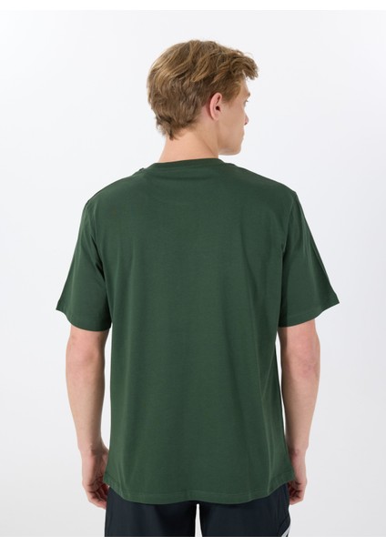 Bisiklet Yaka Koyu Yeşil Erkek T-Shirt 12288567_JORBRAND Tee Ss Crew Neck indirimleri