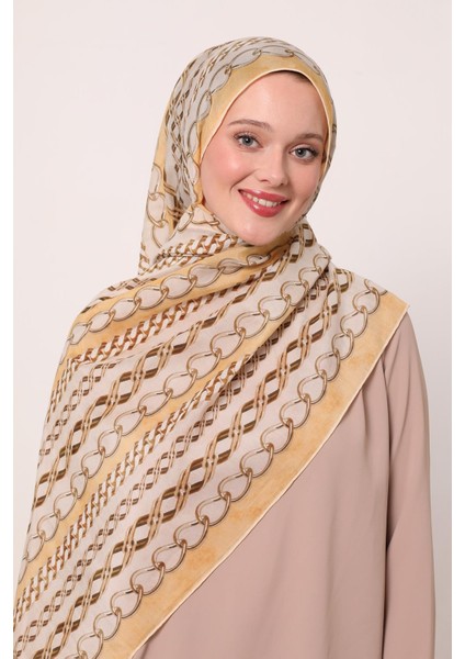 Sarı Luvensara Silk Elite Şal