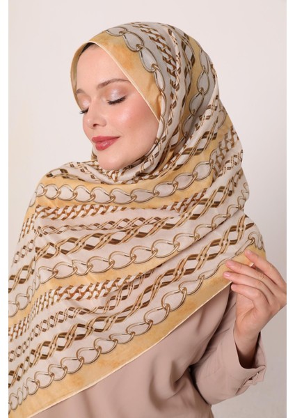 Sarı Luvensara Silk Elite Şal modelleri