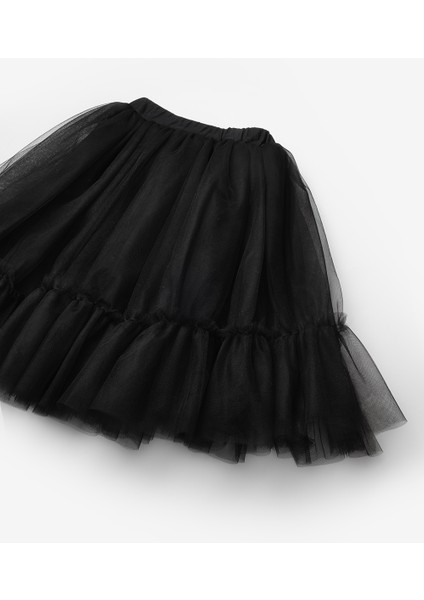 Siyah Kız Çocuk Uzun Tül Etek - Mindy indirimleri