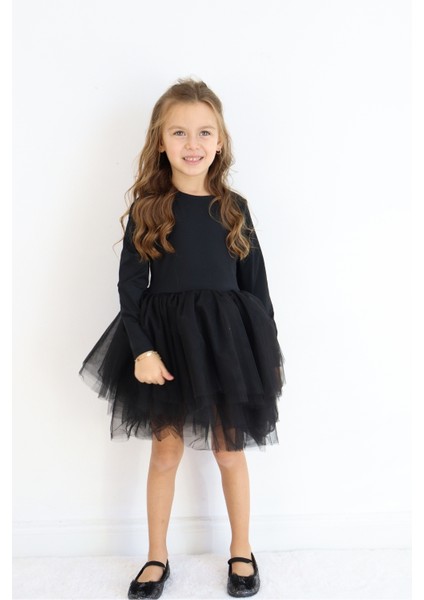 Siyah Tütü Etekli Kız Çocuk Balerin Elbise - Miranda fırsatları