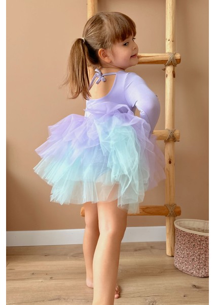 Lila Tütü Etekli Kız Çocuk Balerin Elbise - Miranda fırsatları