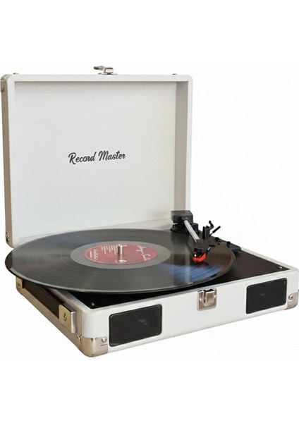 Record Master RM-311 Açık Gri Renkli Pikap - Tüm Plaklar Ile Uyumlu - Power Bank Lere Bağlanarak Kullanılabilme fiyatları