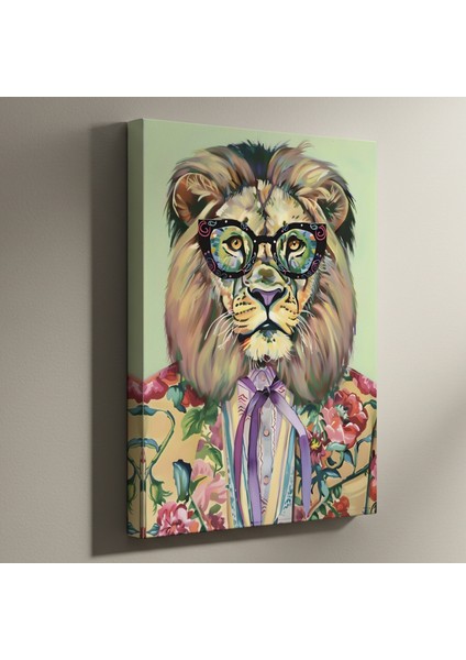 Şık Aslan Portresi Tablosu