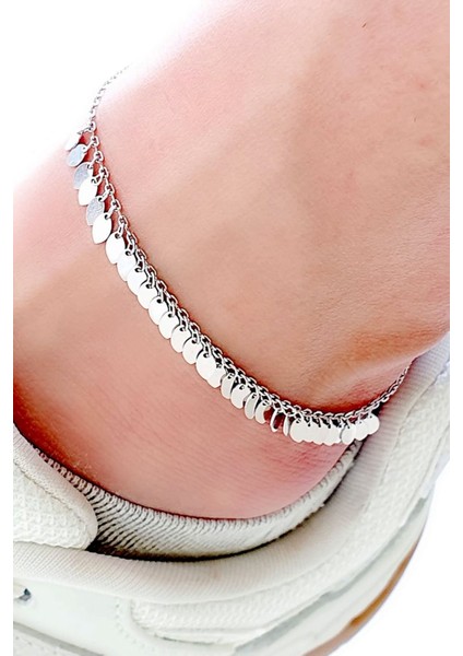 925 ayar Gümüş Trend Pullu Halhal