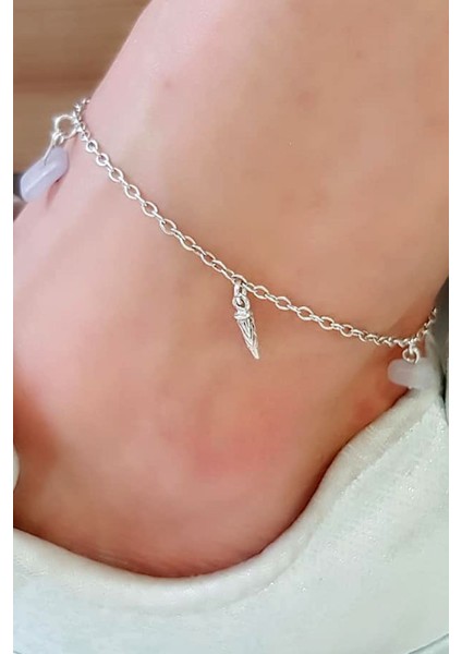 Doğal Kuvars Taşlı Bohem Gümüş Halhal fiyatları