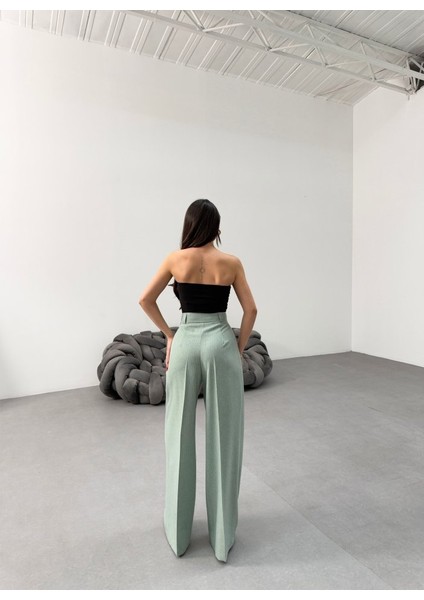 Sante Çi̇zgi̇li̇ Bel Kuşakli Palazzo Pantolon fiyatları