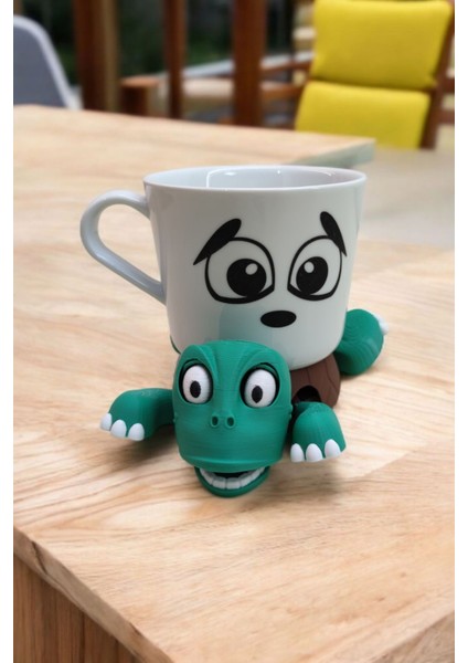 Sevimli Kaplumbağa Bardak Altlığı – Hareketli ve Eğlenceli Kupa Altlığı (Kahverengi) fiyatları