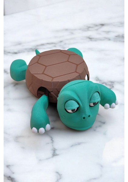 Sevimli Kaplumbağa Bardak Altlığı – Hareketli ve Eğlenceli Kupa Altlığı (Kahverengi) indirimleri