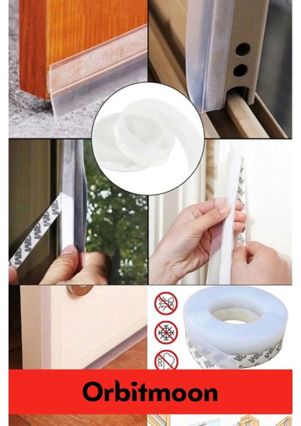 Ses Böcek Toz Önleyici Rüzgar Kesici Kapı Pencere Isı Izolasyon Yalıtım Şeffaf Şerit Bant 5mt 2 Adet fırsatları