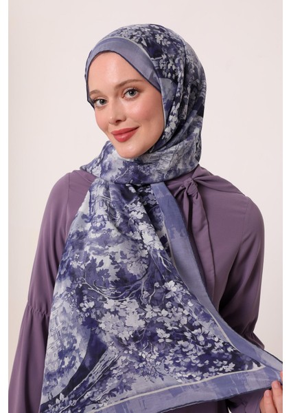 Mor Luvensara Desenli Silk Elite Şal modelleri
