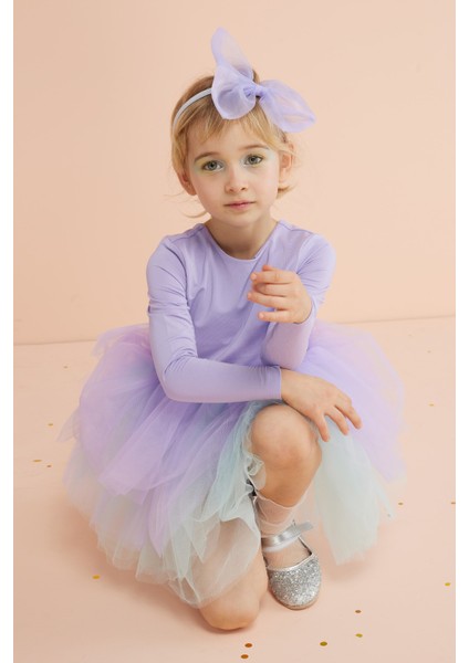 Lila Tütü Etekli Kız Çocuk Balerin Elbise - Miranda fiyatları