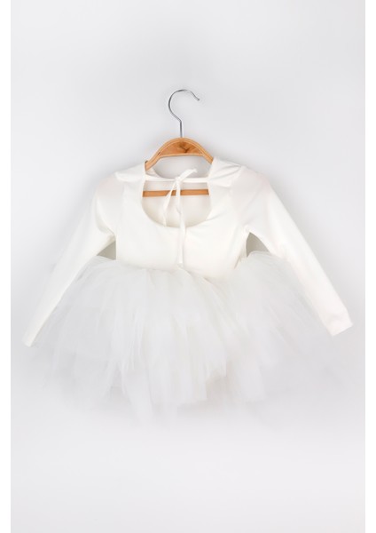 Ekru Tütü Etekli Kız Çocuk Balerin Elbise - Miranda fırsatları