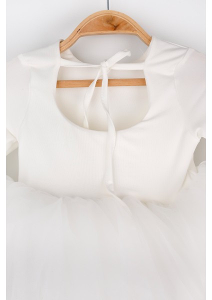 Ekru Tütü Etekli Kız Çocuk Balerin Elbise - Miranda indirimleri