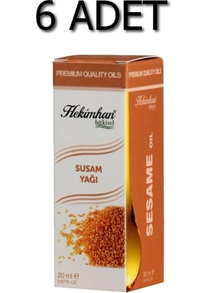 Susam Yağı 20 ml 6 Adet