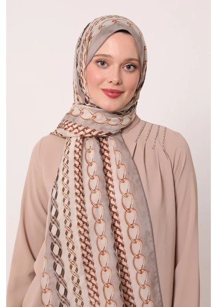 Bej Luvensara Silk Elite Şal