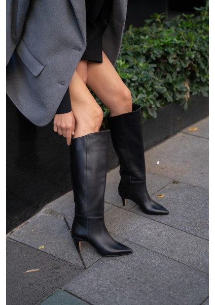 Edison Siyah Hakiki Deri Çizme fırsatları