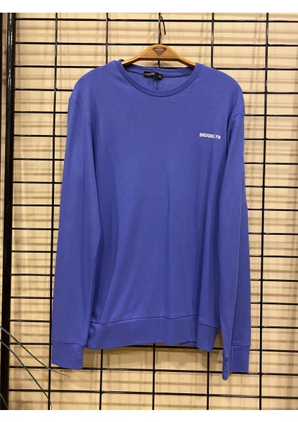 Süperlife Bisiklet Yaka Uzun Kollu Dar Kalıp Ince Erkek Sweatshirt SPR2019K18 fırsatları