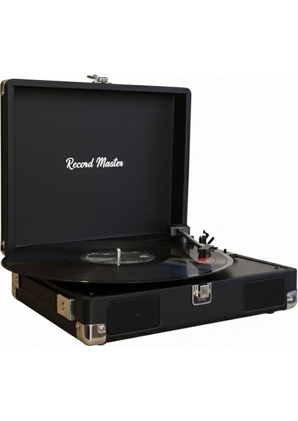 Record Master RM-311 Siyah Renkli Pikap - Tüm Plaklar Ile Uyumlu - Power Bank Lere Bağlanarak Kullanılabilme fiyatları
