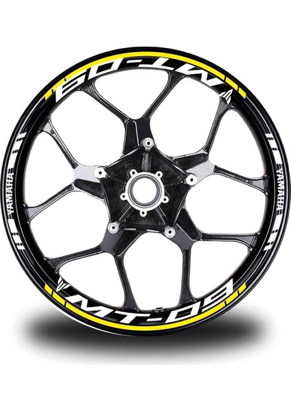 Kırmızı Yamaha Fz6 Takım Jant Sticker Etiket