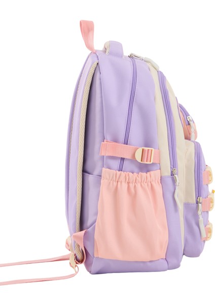 Ilkokul & Ortaokul Kız Okul Çantası – Lüks Ithal Kumaş, Dayanıklı ve Hafif Sırt Çantası, 6 Adet Aksesuar Tokası Hediyeli modelleri