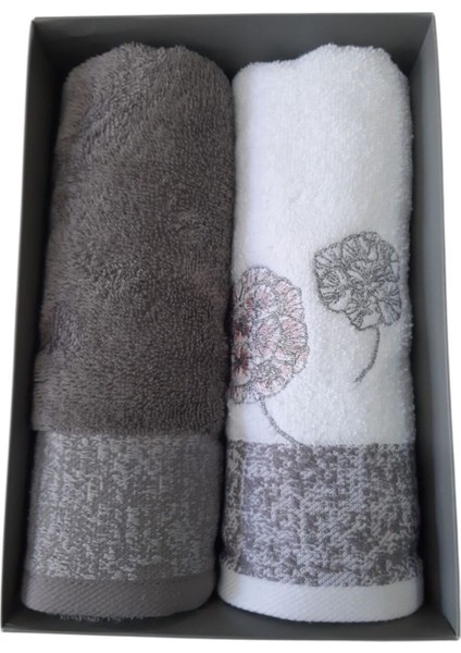 Phlox Bambu 2'li Havlu 50X90CM - Antrasit Beyaz modelleri