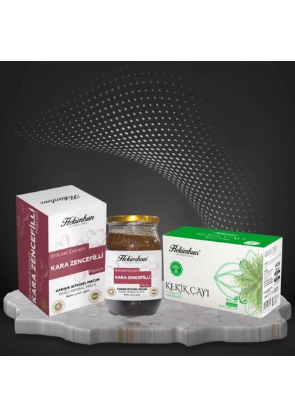 Kara Zencefilli Macun 420 gr ve Kekik Çayı 20'li ( Öksürüğe Karşı )