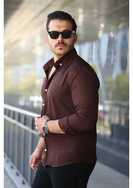 Erkek Uzun Kollu Regular Sofya Keten Gömlek fiyatları