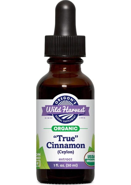 Organic "true" Cinnamon (Ceylon) Extract, 1 Fl Oz (30 Ml)