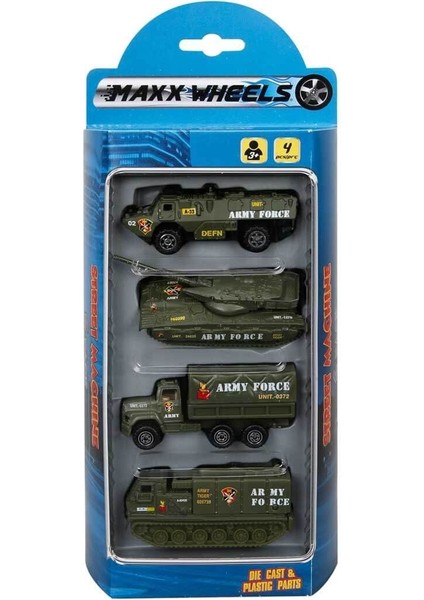 Street Machine 4'lü Mini Araçlar