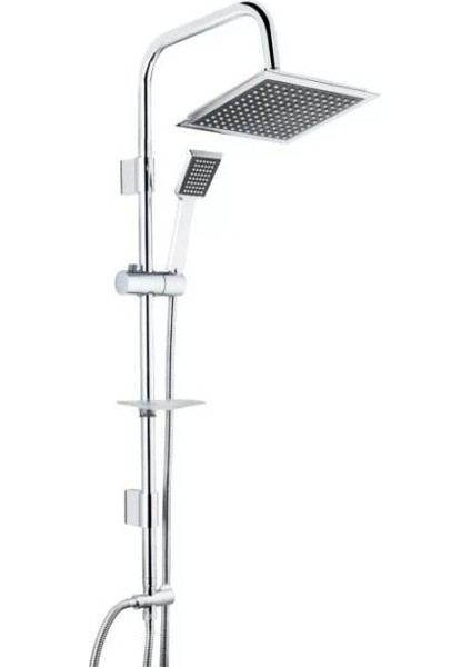 Tepe Duş Seti Rain Pratik Quadro - Yağmurlama Duş 53260 Shower Set