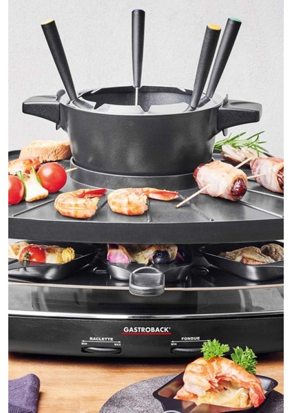 Raclette & Fondue Set, 1,15 L Fondue ve 8 Panlı Premium Set fiyatları